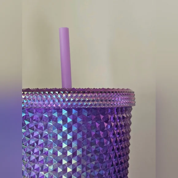 Starbucks Purple Oil Slick Studded Tumbler 2022 - Picture 2 of 3